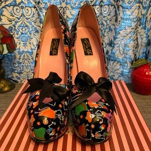 Pinup Couture Dia De Muertos Heels. Size 9